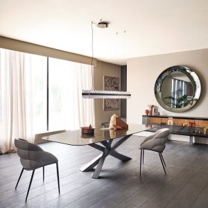 Cattelan tavolo Lancer Moonglass