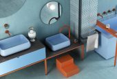 Bongio gruppo lavabo 2 fori collezione Linea by AC
