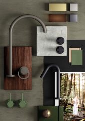 Bongio gruppo lavabo 2 fori collezione Linea by AC