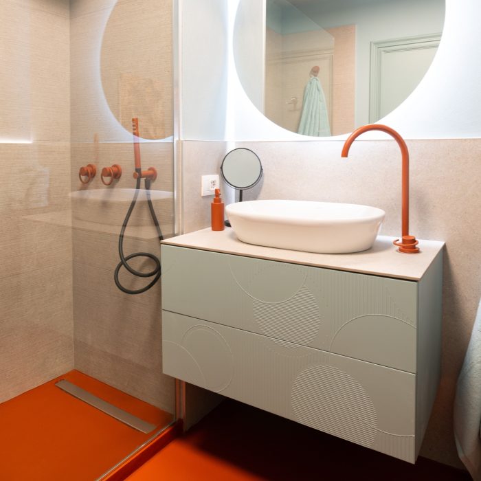 Bongio gruppo lavabo 2 fori collezione Linea by AC