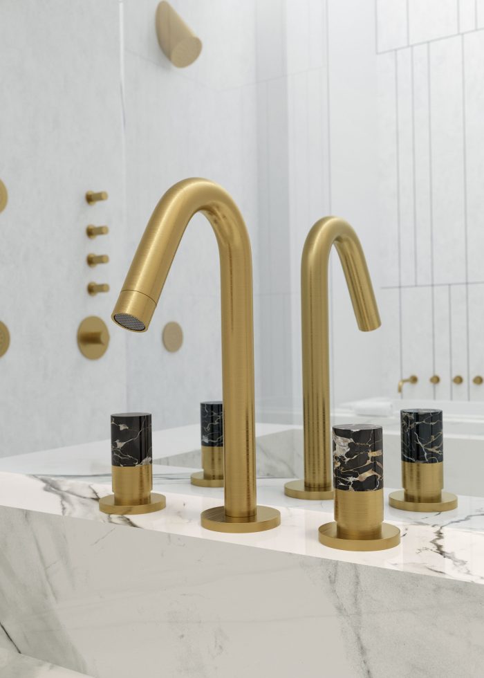 Bongio gruppo lavabo collezione Aquamarble