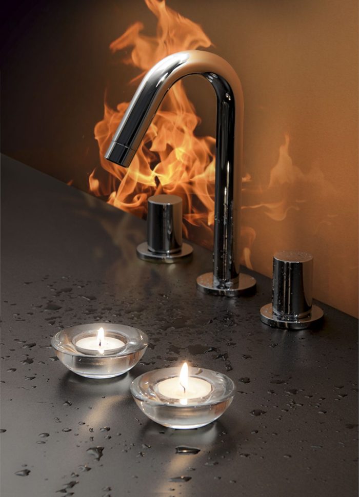 Bongio gruppo lavabo collezione Aquamarble