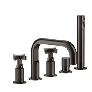 Gessi gruppo bordo vasca 5 fori collezione Inciso+