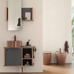 Theo 78 lavabo con mobile Cielo