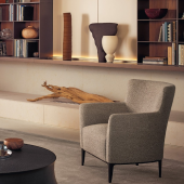 poltrona Gentleman Relax di Poliform lato Home