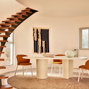 tavolo Bol ovale di Zanotta Lato Home