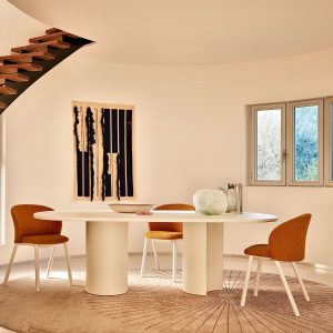 tavolo Bol ovale di Zanotta Lato Home