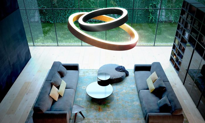 lampada Golden Ring di Panzeri Lato Home